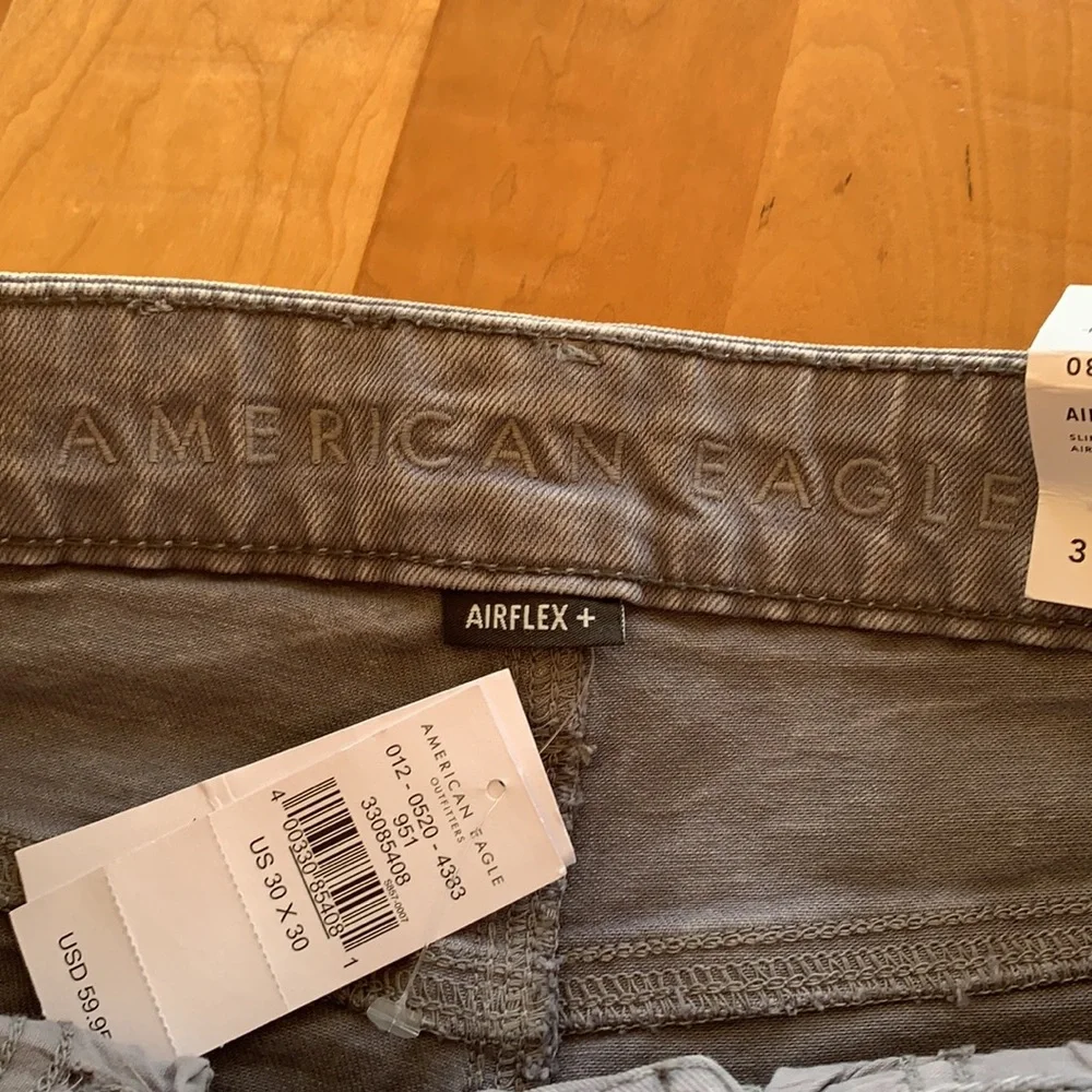 Men’s American Eagle Airflex+ jeans. 30 x 30 slim. Gray. - Picture 3 of 5